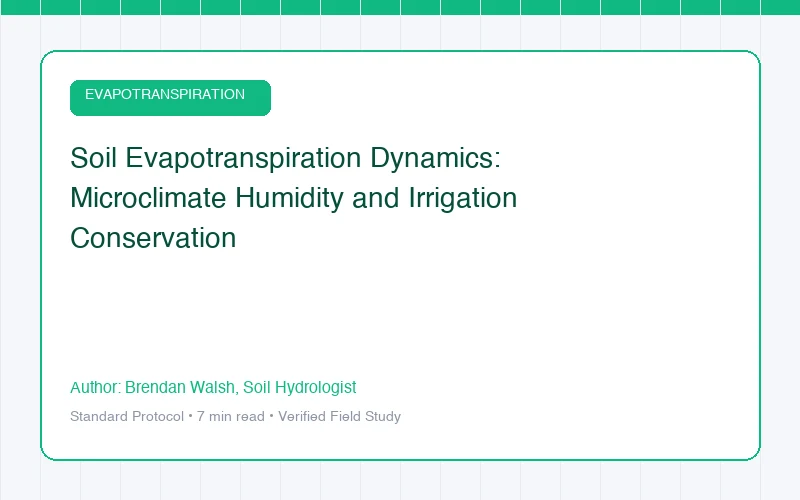 Soil Evapotranspiration Dynamics: Microclimate Humidity and Irrigation Conservation